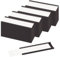 LLPT Magnetische Etikettenhalter | Beschreibbare Magnet-Etiketten für Schule Büro Whiteboards Kühlschränke Magnettafeln (MH2175) | 50 Stück | 25MM x 75MM