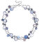FULU AUTUMN Kristall Perlenkette Boho Muschelkette Damen Statement Bunte Mehrreihige Halskette Modeschmuck Geschenke für Fraue(59-Grey)