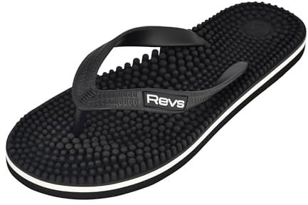 Revs Lights, Reflexology & Acupressure Massage Flip Flops. Boost Health, Energy and Well-Being with Natural Drug-Free Therapy