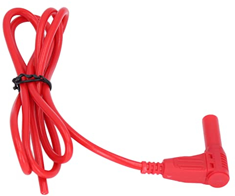 FTVOGUE Multimeter Messleitungen, Multimeter Bananenstecker Messleitung 4 Mm Elektrische Messleitungen 32A 1000V für Spannungsprüfer, Andere Kabel, Testsonden und Kabel (rot)