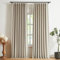 Vision Home Sand Pinch Pleated Full Blackout Curtains Linen Blended Room Darkening Window Curtains 84 inch for Living Room Bedroom Thermal Insulated Pinch Pleat Drapes with Hooks 2 Panel 40 Wx84 L