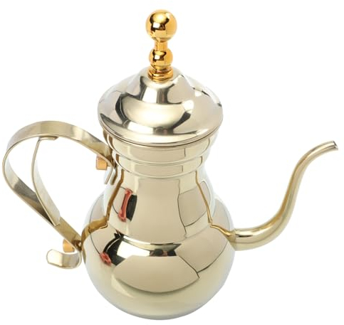 Tetera árabe cafetera Ramadán hervidor de té antiguo de hierro fundido hervidor de té para el hogar cafetera tetera árabe cuello de cisne tetera tetera boquilla de leche jugo delicado acero inoxidable