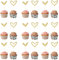 Gold Glitter Herz Cupcake Topper, 24 Stück Herzförmiger Kuchenaufsatz, Liebeskuchen-Einsatz, Herzförmige Deko-Aufhängung für Geburtstage, Jubiläum, Hochzeit, Party Dekorationen