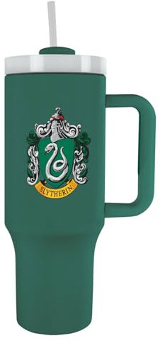 Pyramid International Harry Potter Gobelet de 1200 ml avec paille et couvercle, isolation sous vide avancée à double paroi, garantit que les boissons froides pendant 11 heures et chaudes jusqu'à 7