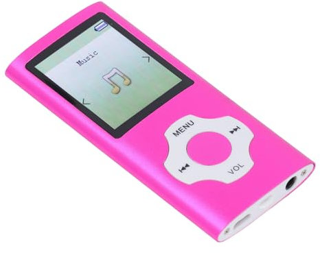 Lecteur MP3/MP4 Bluetooth 5.0 Portable avec Haut-Parleur Intégré, Écran 1,8 Pouces, Enregistreur Vocal, Prend en Charge jusqu'à 128 Go