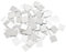 WAZUBC 200 Pezzi Piastrelle Autoadesive a Specchio, 3 x 3cm Piccole Piastrelle Quadrate a Specchio Autoadesive in Vetro Mosaico per Fai Da Te Decorazioni Artigianali (argento)