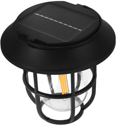 MUSISALY Lanterne Solaire Extérieure Portable Lampe De Tente Résistante à Eau Avec Ampoule Tungstène Éclairage De Camping Manuelle Pour Randonnée Et Activités Plein Air