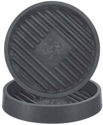 M METERXITY 2-Pz Sottovaso per Piante, 4.7 12cm Piattini Vasi Fiori Piattino Plastica Anti-Putrefazione più Spesso per Piante Interno/Esterno/Vassoio Raccogliere Acqua Piante [Cemento Cenere]