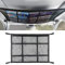 PACIOCEAN Car Ceiling Cargo Net Pocket,35.4 x25.5 Mesh Car Roof Organizer,Large Capacity Car Roof Storage Nets,Adjustable Double-Layer Car Storage Net for Putting Quilt Toys Sundries