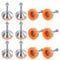 sourcing map 12 Pack Adjustable Heavy Duty Leveling Feet, 50mm/2 Dia Base M8 x 50mm Thread Anti-slip Shock-absorbing Furniture Leveler Legs for Workbench, Machine, Cabinet