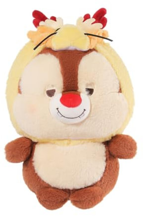 MINISO Chip Kuscheltier, Disney Chip Plüschtier 32x22 cm/12.5x8.6 inch, Süße Chip Plüschfigur mit Schneidezahn, Leicht & Weich Plüsch Toys Chip&Dale