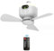 DIDILLX USB Rechargeable Tent Fan USB Ceiling Fan Remote USB Power Ceiling Canopys Fan 4Speed Hangings Fan 8000mAh Battery