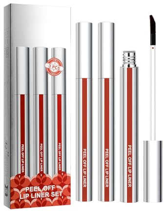 Lippenfärbung schleppt langlebige, schleppende flüssige Lippenstift 3x | Kein verblassendes Pigment, kosmetische Lipliner Make-up langlebig, schmudgedes Farbe