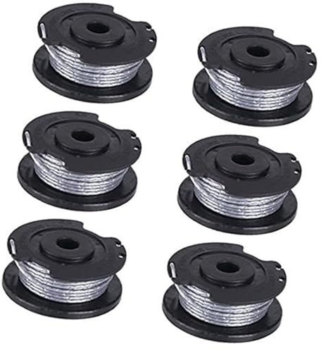 HUVNEXA Bobine de Fil de Coupe-Bordures 6 pièces, for Bosch Art 23 26 SL 4 m x 1,65 mm Bobine de Coupe-Bordures