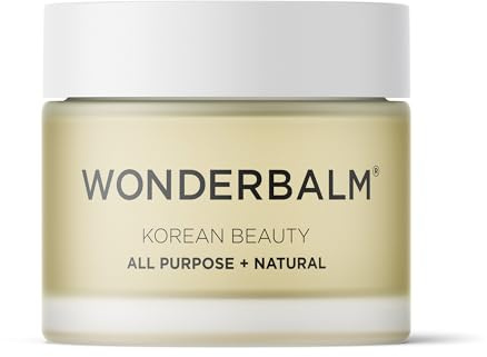 WONDERBALM Multi Use Balm All Purpose Skin Moisturising Cream for Face Body Hair Lips & Cuticles Hydrating Fast Absorbing Vegan Natural Skincare Korean Beauty Multi Award Winning British Brand (20ml)