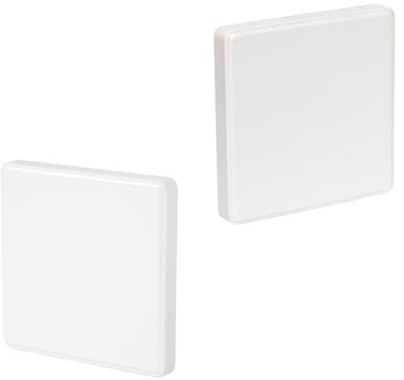 2-Pack Square Blanking Plate Covers,86mm x 86mm Flush-Mount Socket & Switch Covers,White Wall Plate for Unused Electrical Sockets & Light Switches