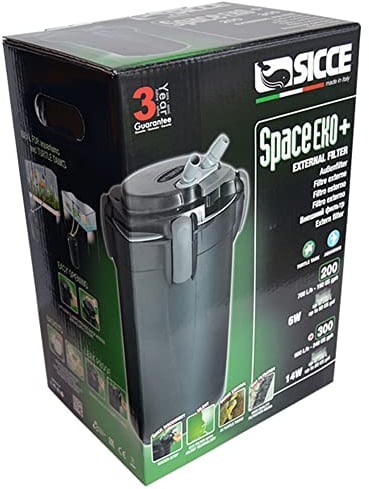 Sicce Space EKO+ 300 Filtro Esterno per Tartarughiere e Acquario