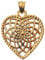 Traumfänger TF04MGO Damen Anhänger Herz Edelstahl gold