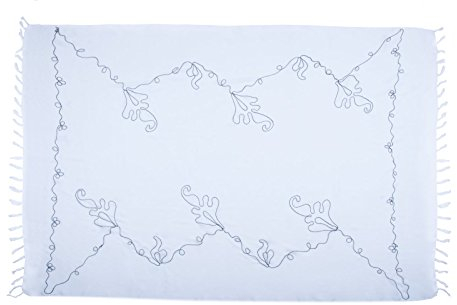 Ciffre Sarong Pareo Wickelrock Strandtuch Lunghi Sauna Batik 2 Farbig Weiß Schwarz