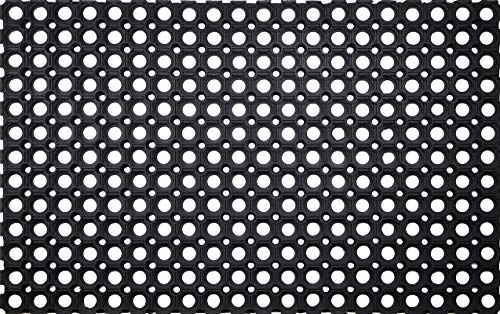 ID Mat M85 Caillebotis Caoutchouc Noir 80 x 50 x 1,8 cm