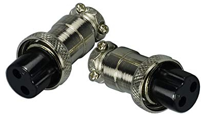 RIVERWELD 2 polig Luftfahrt buchse Luftanschluss weibliche 16-2P für WIG Brennerhals und Plasma Brennerhals 2pk