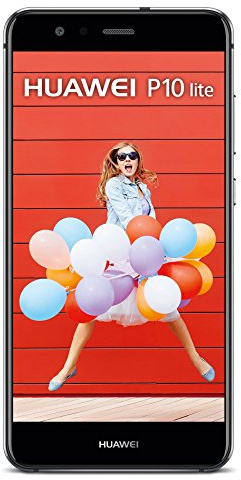 Huawei P10 lite Dual-SIM Smartphone (13,2 cm (5,2 Zoll) Touch-Display, 32 GB interner Speicher, Android 7.0) Schwarz