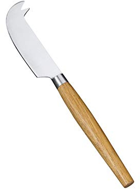 Cilio Hartkäsemesser, rostfreier Edelstahl, hochwertiger Eichenholzgriff | Käsemesser für Käseplatten und Käsebretter, ergonomischer Griff aus Eichenholz, handliches und stilvolles Design