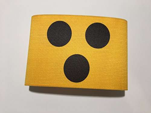 wDesigns Armbinde Blindenbinde Blindenarmbinde für Sehbehinderte mit Klettverschluss Premium