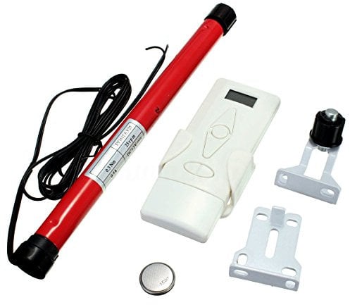 Rollerhouse - Motore tubolare da 16 mm, per tende da finestra motorizzate da 12 V, con telecomando a 6 canali, kit fai da te