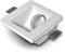 ART2047 Pianeta Led Support carré 45° pour spot lumière, encastrable dans du plâtre pour lampes spot GU10 et GU5.3