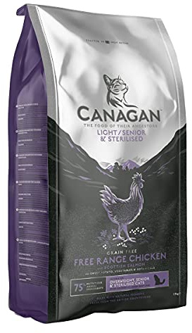 Canagan Komplett-Katzenfutter für übergewichtige, ältere und sterilisierte Katzen, 1,5 kg