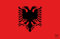 Albanien Flagge Aufkleber - Länderflagge als Sticker 8,5 x 5,5 cm