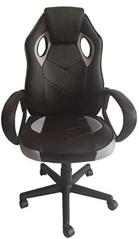 HTI-Line Chefsessel Daytona Bürostuhl Drehstuhl Gamerstuhl Gamingstuhl Drehstuhl Grau
