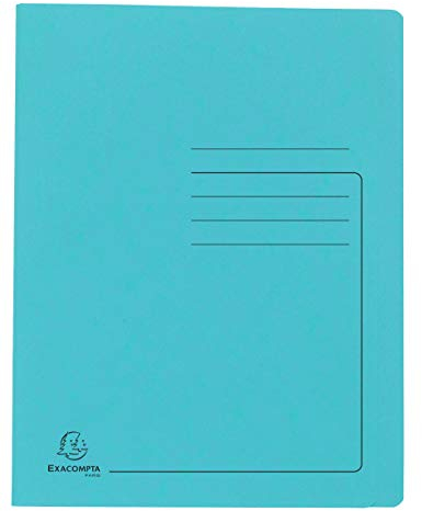 Exacompta 39986E Premium Schnellhefter. Aus extra starkem Colorspan-Karton für DIN A4 kaufmännische Heftung hellblau Hefter ideal für Büro und Schule