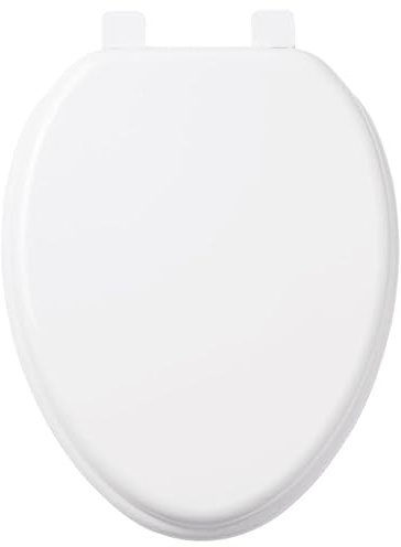Signature Hardware 447334 Elongated Closed-Front Toilet Seat And Lid with Soft Close and Quick Release