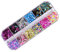 1Boxes of 12 Colors Irregular Glitter Sequins Splarkly Glitter Round Dot Sequins for Nail Art Decoration