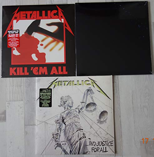 Metallica Best of , 3 x Vinyl Schwarzes Album , Kill 'Em All , and Justice for all