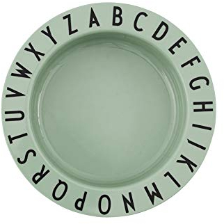 Design Letters Assiettes creuses pour les enfants bebe | Assiette Creuse Tritan | Vaisselle réutilisable pour enfant| Plaques incassables Dessert Soupe sûr lave-vaisselle sans BPA | Assiettes à goûter