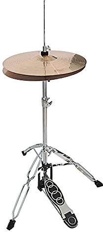 Professional Foldable Hi-Hat Stand,Control Style Drum Hi-Hat Cymbal Stand with Pedal (Cymbals not included)