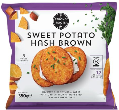 Strong Roots Sweet Potato Hash Brown, 350g (Frozen)