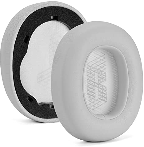 JOYSOG Ersatz-Ohrpolster für JBL E65 E65BTNC / Duet NC / LIVE650 BTNC LIVE660 BTNC Kopfhörer, verbesserter Memory-Schaum-Ohrenschützer (Grau)
