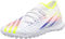 adidas Unisex Predator Edge.3 Tf Sneaker, FTWR White Solar Yellow Power Blue, 4.5 UK