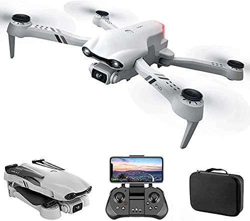 HODAGES Drone con Doppia Fotocamera 4K GPS WiFi FPV Droni con Occhiali VR Mini RC Quadricottero Follow Me Gesture Photo, Una Chiave per Tornare a casa, Volo traiettoria, 2 batterie (3 * Batteria)