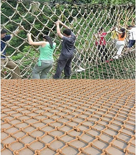 Kletternetz für Kinder, Balkon Treppenschutz Zaun Dekor Mesh Dekoratives Jute Hanfnetz Anti-Fall-Netz Outdoor-Hängematten-Spielplatz-Vogelnetze