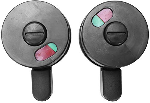 Verriegelung für Türen der öffentlichen Toilette, drehbar, Rot / Grün, 2 Stück