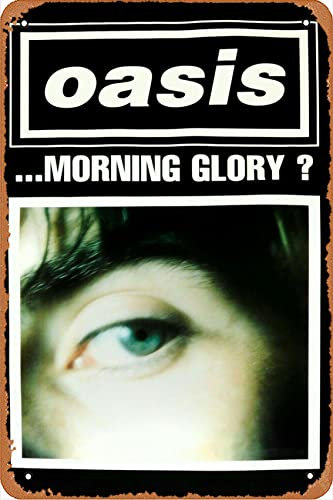 Oasis Band Poster (3) Neuheit Metallschild Retro Wanddekoration für Zuhause, Tor, Garten, Bars, Restaurants, Cafés, Büros, Kneipen, Clubs, Schild, Geschenk, 30,5 x 20,3 cm