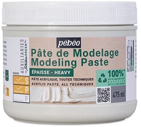 Pebeo Studio Green Modeling Paste - Heavy, 475 ml