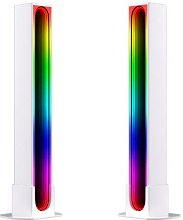 Lumtang Smart 5V USB LED Lightbar, RGBIC LED TV Backlight, IR Controller Microphone Function and Music Mode Function, LED Play Light Bar for TV PC Gaming Movies Room Decoration…