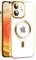 Magnetische für iPhone 11 Hülle Kompatibel mit MagSafe Stoßfest und Anti-Vergilbung HandyHülle Militärnorm Sturzschutz,Anti-Fingerabdruck,Klar Schlanke Hülle für iPhone 11-Gold