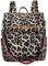 VALICLUD 1stk Rucksack Mädchenhandtasche Geldbörse Mit Leopardenmuster Arbeitstaschen Aufbewahrung Von Handtaschen Umhängetasche Für Damen 90er Büchertasche Einstellen Beiläufig Pu Frau